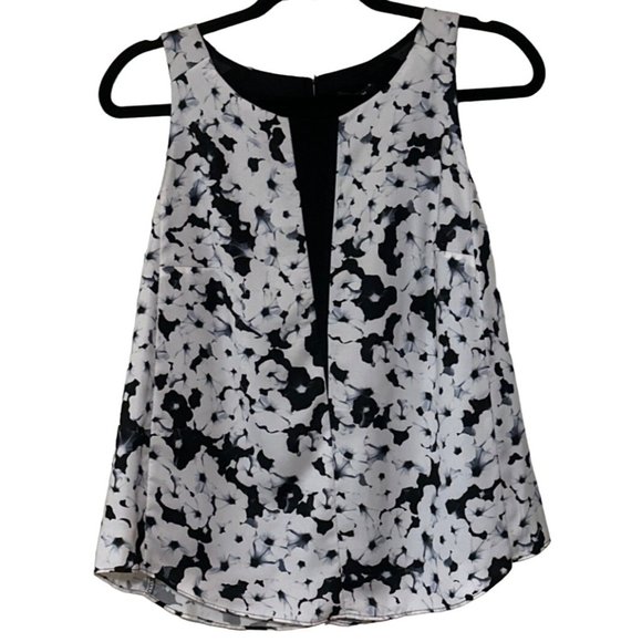 APT. 9 Sleeveless Floral Blouse w/Lining 100% Polyester Women's Size PM (READ) - Picture 1 of 16